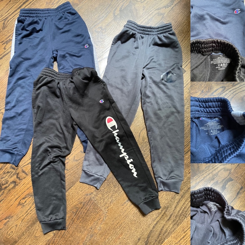 Champions boys size M jogger bundle